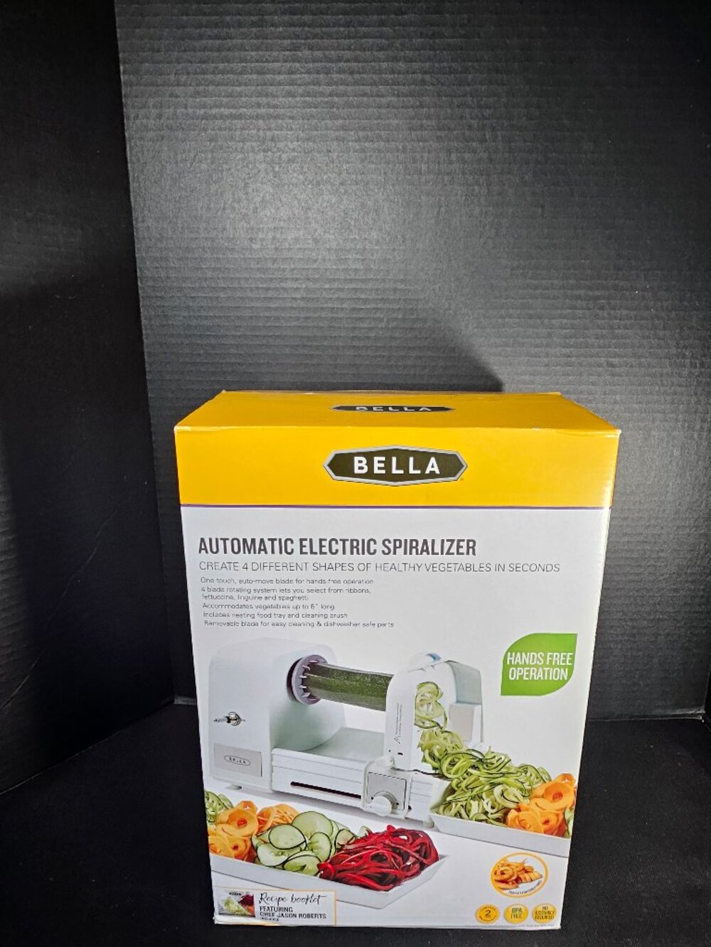 Automatic Electric Spiralizer 4 Blade Vegetable Slicer For Zoodles & Curly Fries